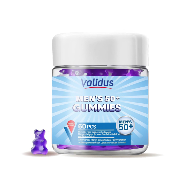 Validus Food Supplements Mens 50+ 60 Gummies