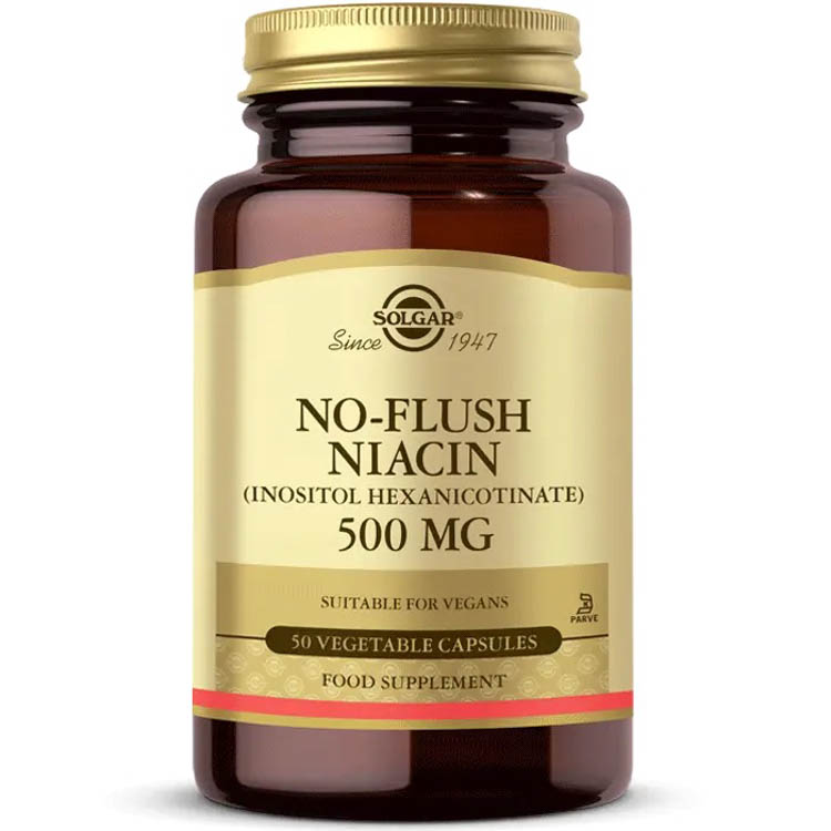Solgar No Flush Niacin 500 mg 50 Kapsül