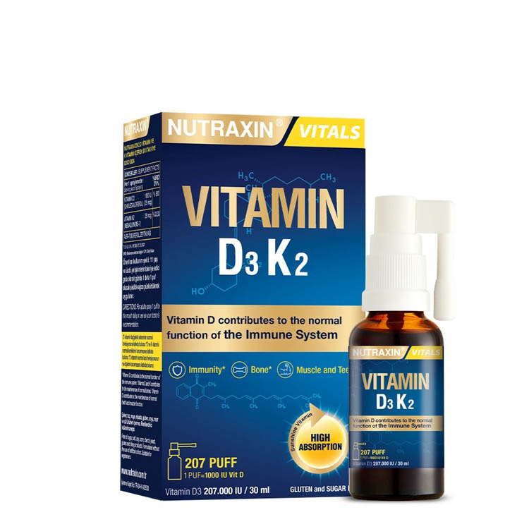 Nutraxin Vitamin D3K2 Sprey 30 ml