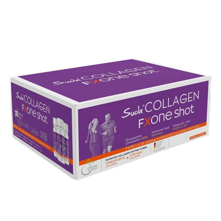 Suda Collagen Fxone Shot Orange 60 ml x 30 Shot PORTAKAL AROMALI