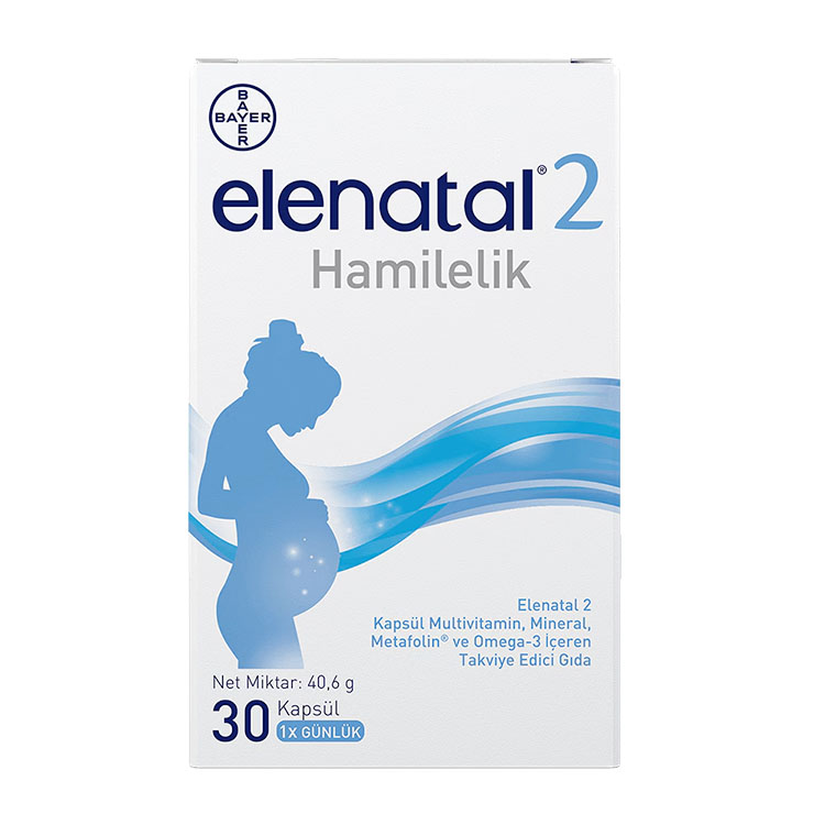 Elenatal® 2 30 Kapsül (Hamilelik Dönemi)