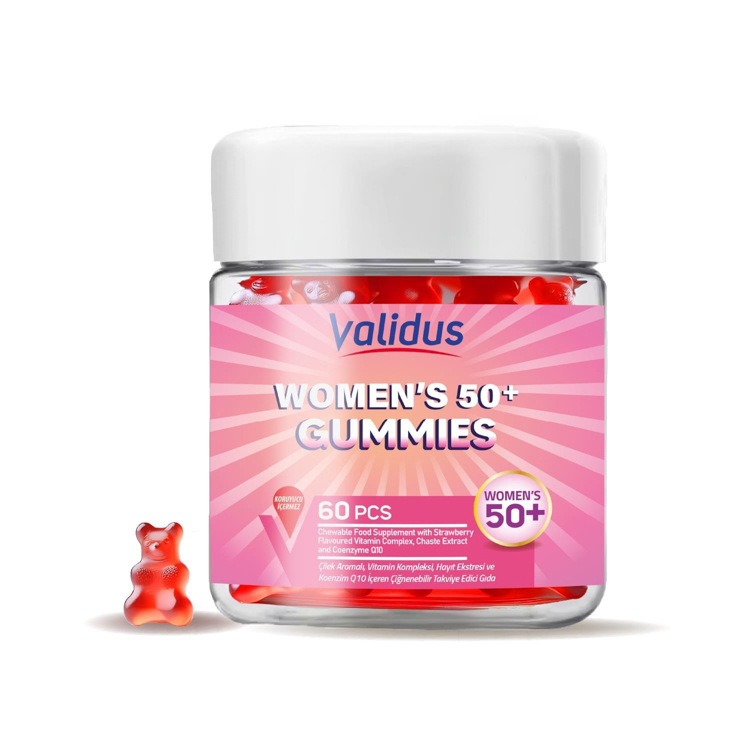 Validus Food Supplements Womens 50+ 60 Gummies