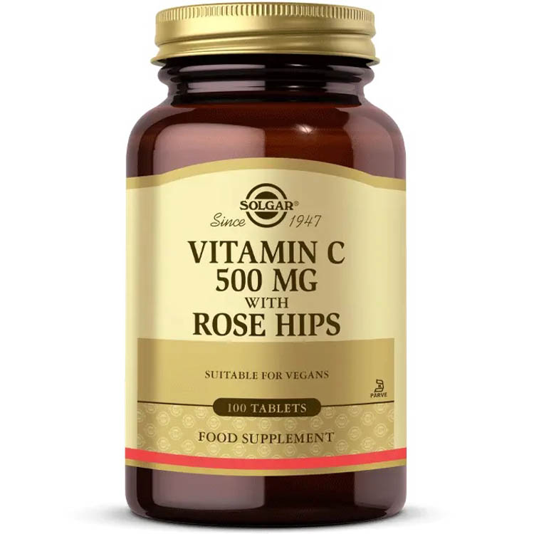Solgar Vitamin C with Rose Hips 500 mg 100 Tablet