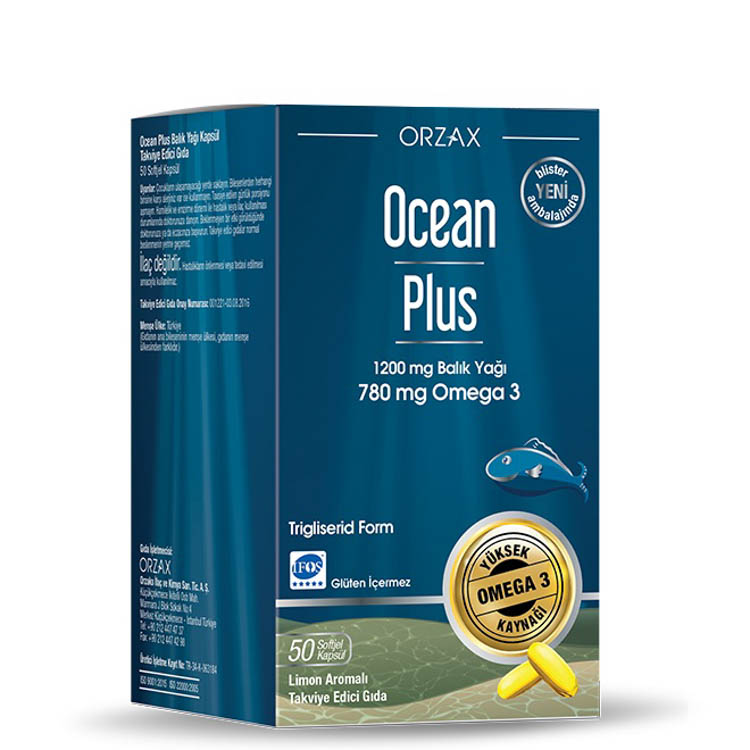 Ocean Plus 1200 mg 50 Kapsül BALIK YAĞI