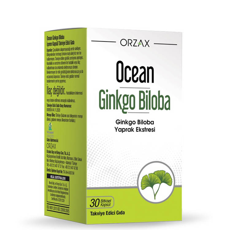 Ocean Ginkgo Biloba 30 Kapsül