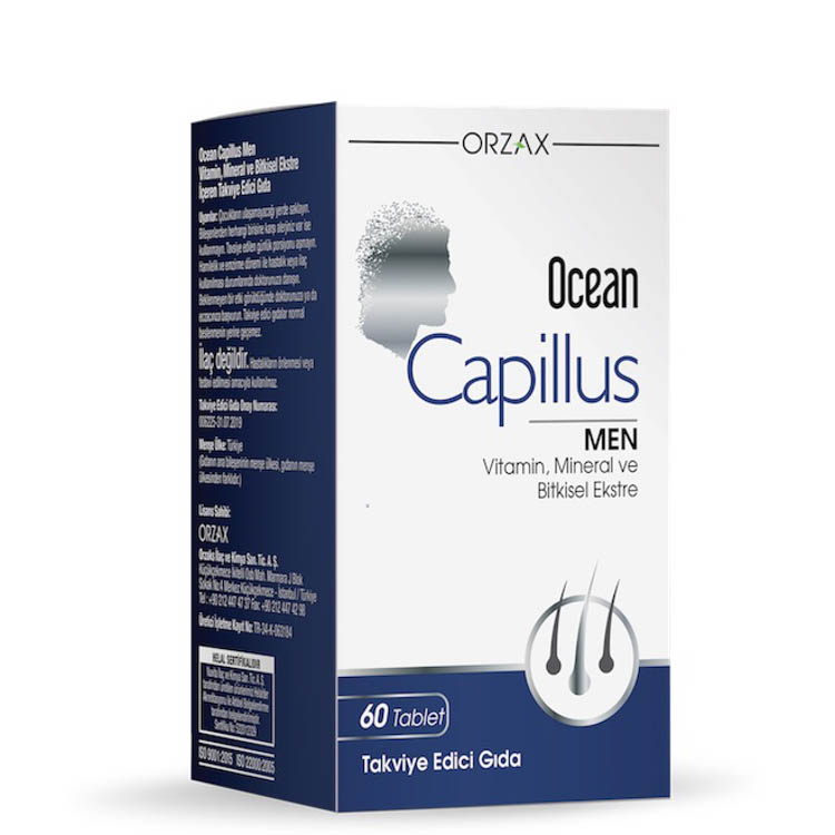 Ocean Capillus Men 60 Tablet + Capillus Şampuan 200 ml Hediyeli