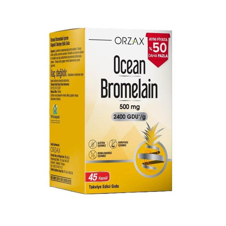Ocean Bromelain %50 Daha Fazla 45 Kapsül