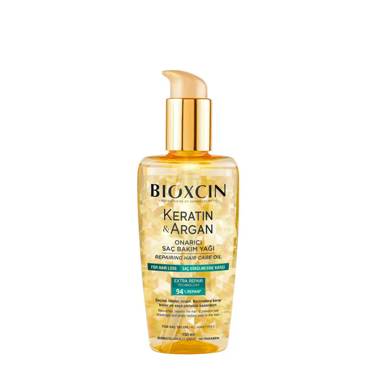 Bioxcin Saç Bakım Yağı Onarıcı Keratin &amp; Argan 150 ml