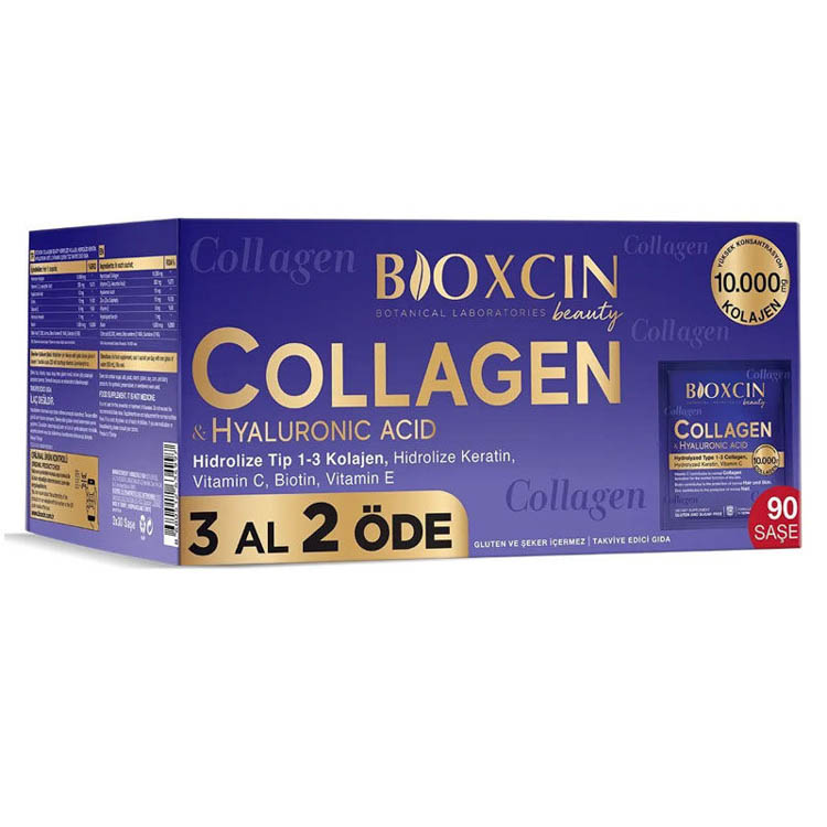 Bioxcin Beauty Collagen Hyaluronic Acid 90 Saşe 11 3 AL 2 ÖDE