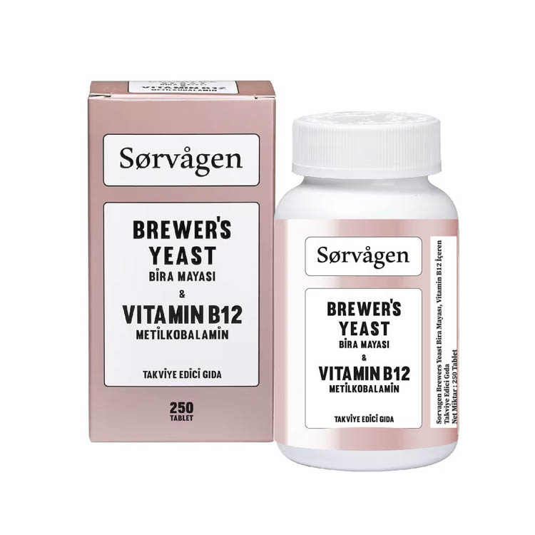 Sorvagen Brewer's Yeast Vitamin B12 Anne Sütü Arttırıcı 250 Tablet