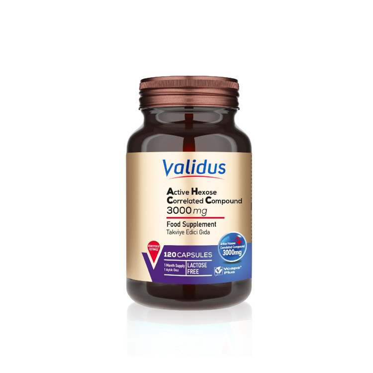 Validus AHCC Aktif Heksoz Korelasyonlu Bileşik 3000 mg 120 Kapsül