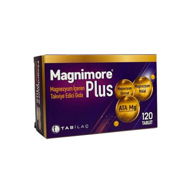 Magnimore Plus Magnezyum İçeren Takviye Edici Gıda – 120 Tablet