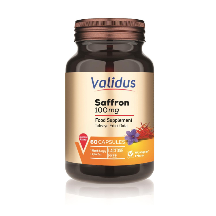 Validus Saffron 100 Mg (%2 SAFFRANAL) 60 Capsules