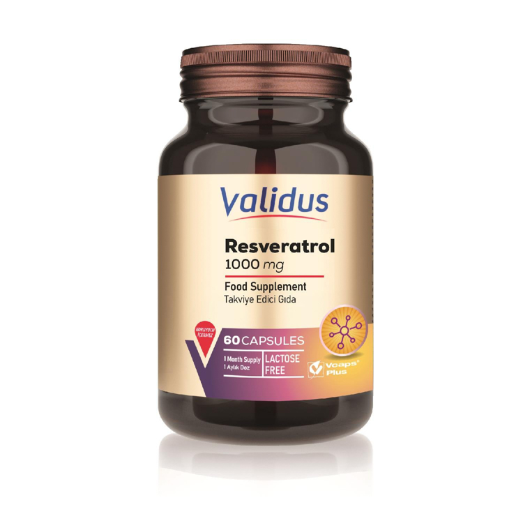 Validus Resveratrol 1000 Mg 60 Capsules