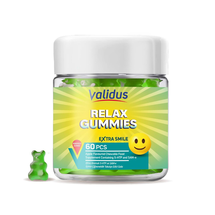 Validus Relax 5-HTP 200 mg + Sam-e 25 mg 60 Gummies