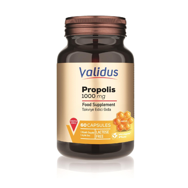 Validus Propolis 1000 mg 60 Adet Kapsül