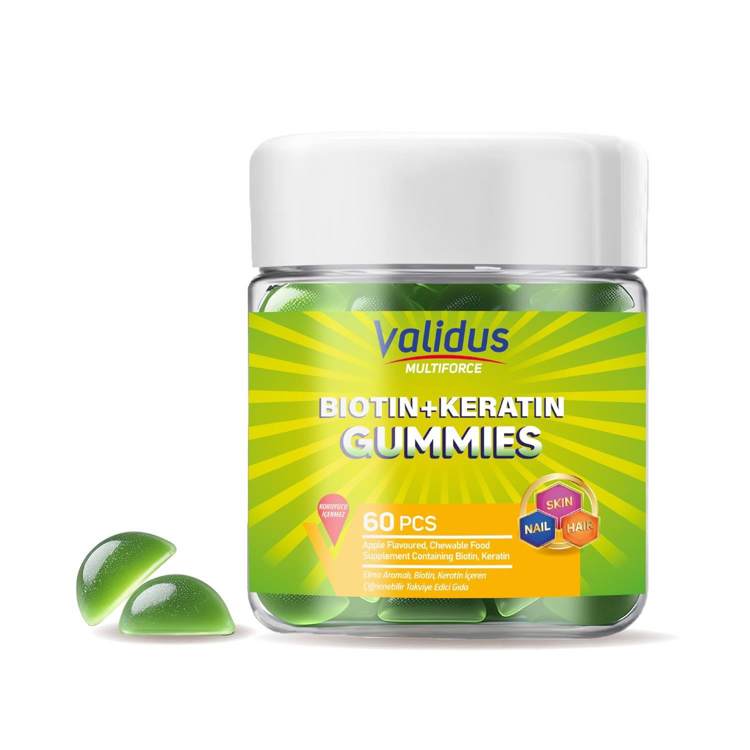 Validus Multiforce Biotin Keratin 60 Gummies